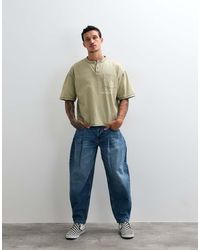 ASOS - Low Rise Slim Barrel Jeans - Lyst