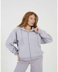 Brave Soul - Zip Through Polar Fleece Hoodie - Lyst