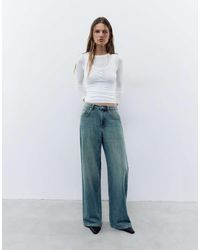 Pull&Bear - Petite Jeans Oversize Baggy Blu - Lyst
