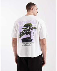 ASOS - Boxy Oversized T-shirt With Bonsai Graphic - Lyst