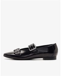 OFF THE HOOK - Leather Canning Ballerina Flats - Lyst