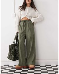 Reclaimed Vintage - Relaxed Pull On Trouser With Side Stripe Detail - Lyst