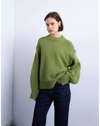 TOPSHOP - – flauschiger strickpullover aus wollmix - Lyst