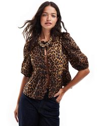 Noisy May - Tie Front Top - Lyst