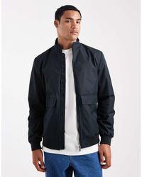 Threadbare - Bomber Impermeabile Con Tasche Sul Davanti - Lyst