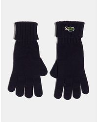 Lacoste - Logo Gloves - Lyst