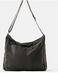 Pull&Bear - Waxed Canvas Crossbody Bag - Lyst