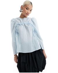 Ghospell - Ruched Bow Top - Lyst
