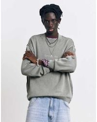 Pull&Bear - Stwd Studio Embroidered Jumper - Lyst