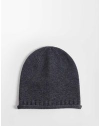 ASOS - Pattern Edge Rolled Hem Skull Beanie - Lyst