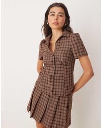Miss Selfridge - – elegantes, kariertes hemd, kombiteil - Lyst
