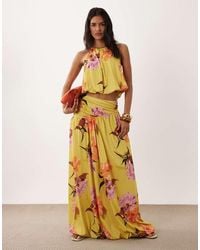 ASOS - Bubble Hem Maxi Skirt - Lyst