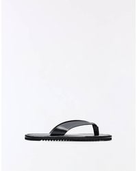 Bershka - Thong Flat Sandals - Lyst