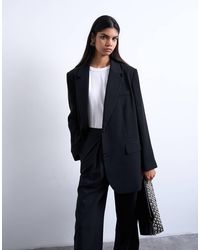 TOPSHOP - Ruimvallende Blazer Met 2 Knopen - Lyst