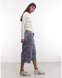 Collusion - Denim baggy Track Shorts - Lyst