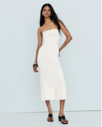 Bershka - Rustic Bandeau Midi Dress - Lyst