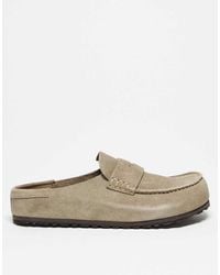 Birkenstock - Mocasines Color Topo De Ante Naples Wrapped De -Neutro - Lyst