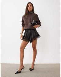 ASOS - Satin Drawstring Waist Floaty Shorts - Lyst