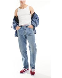 Polo Ralph Lauren - Sport capsule - jean droit coupe classique avec poche à logo - bleu clair délavé - Lyst