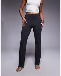 ASOS - Split Hem Straight Leg Trouser With Pintuck - Lyst