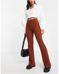 ASOS - Knitted Flare Trouser - Lyst