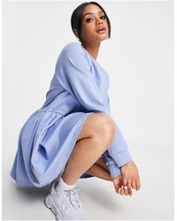 Missguided Oversized Smock Sweater Dress - Blue