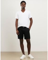 River Island - Slim Fit Belted Chino Shorts - Lyst