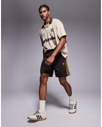 adidas Originals - Pantalones Cortos Marrones Firebird De - Lyst