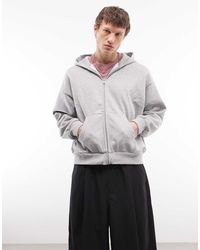 Weekday - Oversized Zip-through Hoodie - Lyst