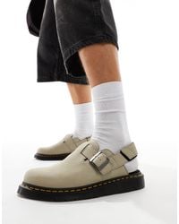 Dr. Martens - Dr. martens - jorge ii - mules en daim - beige - Lyst