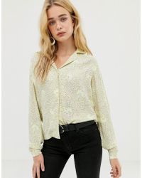 Vero Moda Camicia con stampa delicata - Neutro