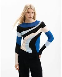 Desigual - – blue – strickpullover - Lyst