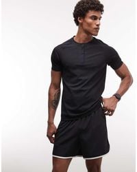 4505 - Lightweight Performance Waffle Henley T-shirt With Quick Dry - Lyst