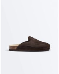 Oysho - Clogs aus wildleder - Lyst