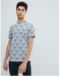 Ted Baker - T-shirt With Geo Print - Lyst