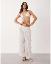 Aray - Semi Sheer Beach Trouser - Lyst