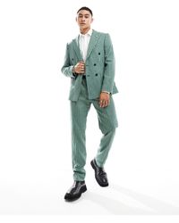 Twisted Tailor - Morrison - pantaloni da abito verdi a quadri - Lyst