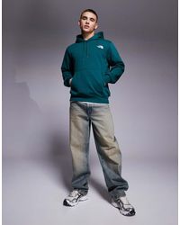 The North Face - Sudadera Verde Con Capucha Y Logo En El Pecho Simple Dome De - Lyst