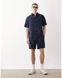 ASOS - Slim 100% Linen Shorts - Lyst