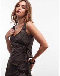 Weekday - Strappy Wrap Top - Lyst