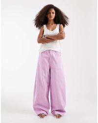 ASOS - Barrel Pants With Washed Effect - Lyst