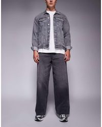 ASOS - Baggy Jeans Met Zwarte Wassing - Lyst