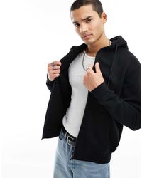 Jack & Jones - Oversized Zip Through Hoodie - Lyst