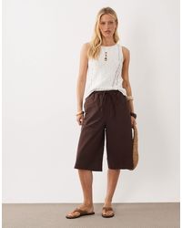 ASOS - – longline-bermudashorts aus leinen - Lyst