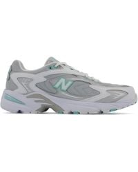 new balance 725 leather and mesh trainers
