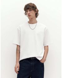 Pull&Bear - Recht Oversized Interlock T-Shirt - Lyst