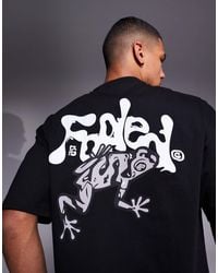 Faded Store - Contrast Toad Motif Back Print T-shirt - Lyst