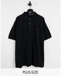 Polo Ralph Lauren - Big & Tall Player Logo Slim Fit Pique Polo Shirt - Lyst