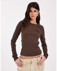 JJXX - Rib Long Sleeve Top - Lyst