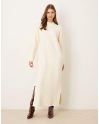 Y.A.S - Stand Neck Knitted Maxi Dress - Lyst